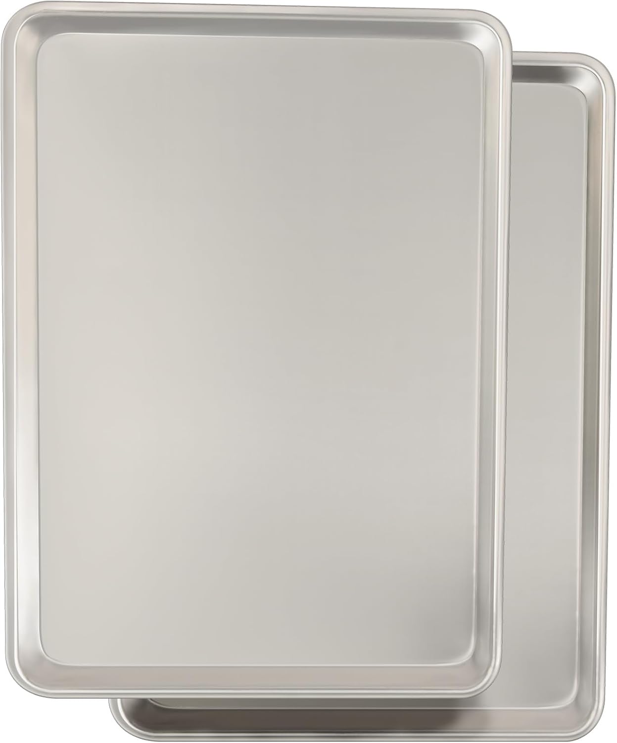 Aldaskad Heavy-Duty Stainless Steel Baking Sheet Pan Set with Heat-Resistant Handles