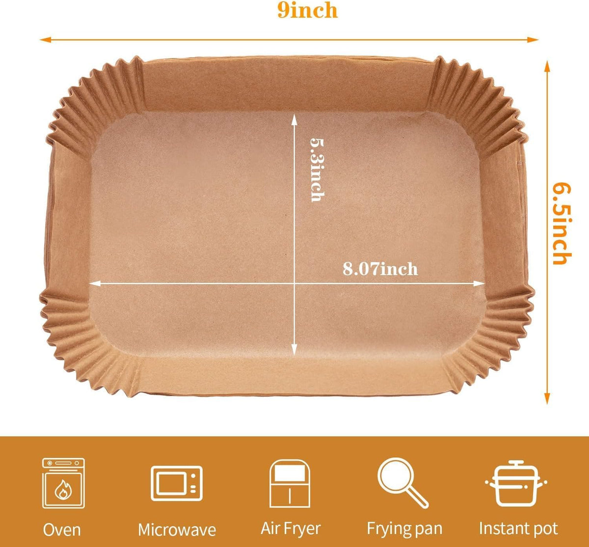 Aldaskad 100PCS Air Fryer Parchment Liners Ninja DZ201