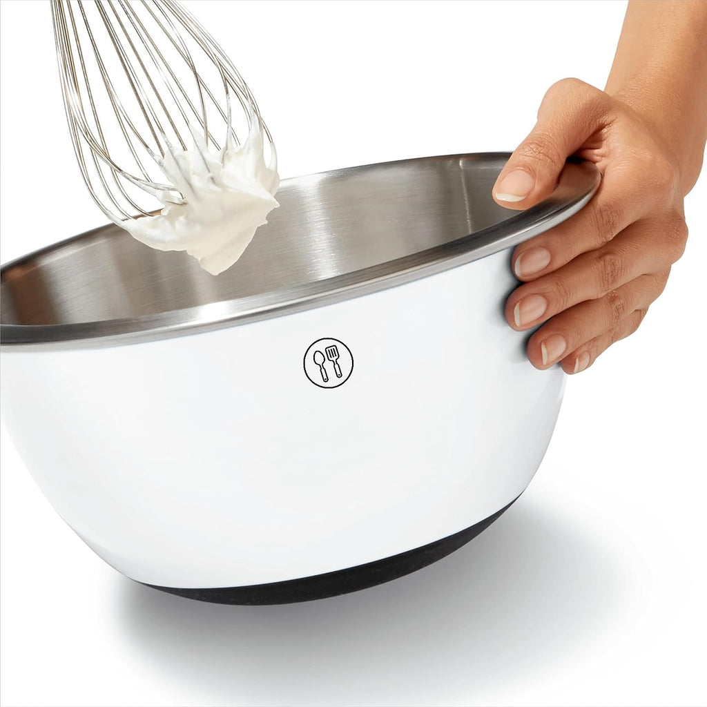 Aldaskad 3-Piece Stainless Steel Mixing Bowls Set