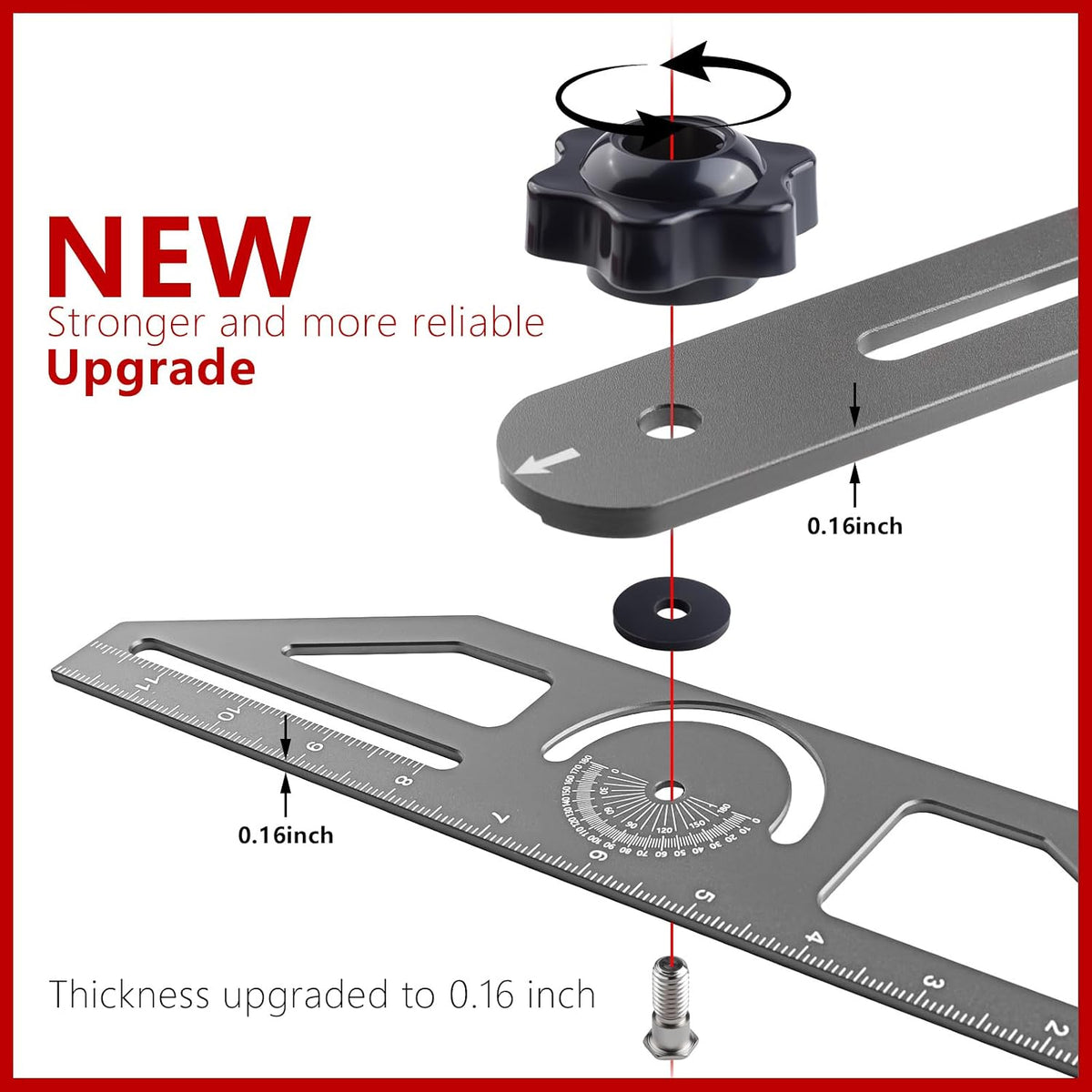 ALDASKAD Stair Tread Template Tool with Adaptive Groove Technology