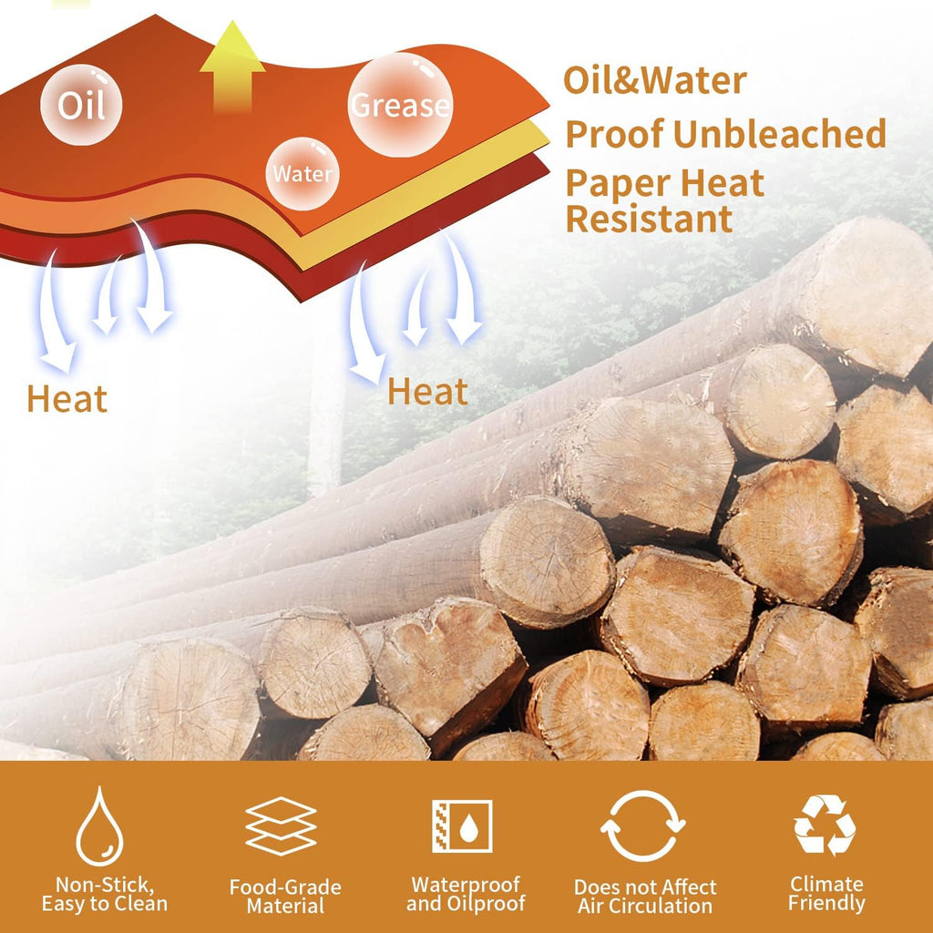 Aldaskad 100PCS Air Fryer Parchment Liners Ninja DZ201