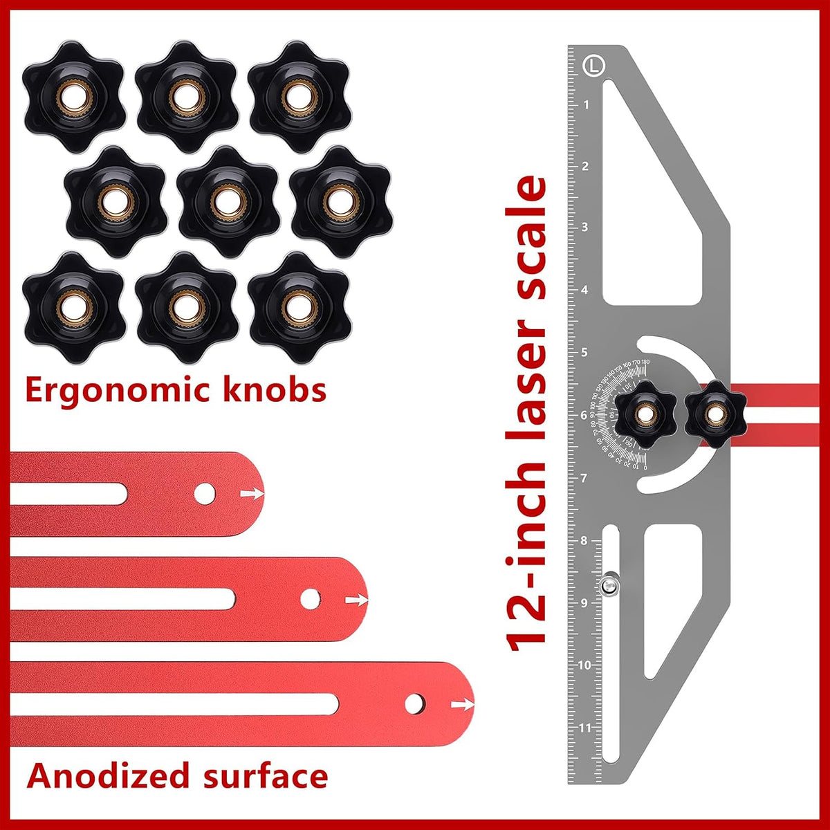 ALDASKAD Stair Tread Template Tool with Adaptive Groove Technology