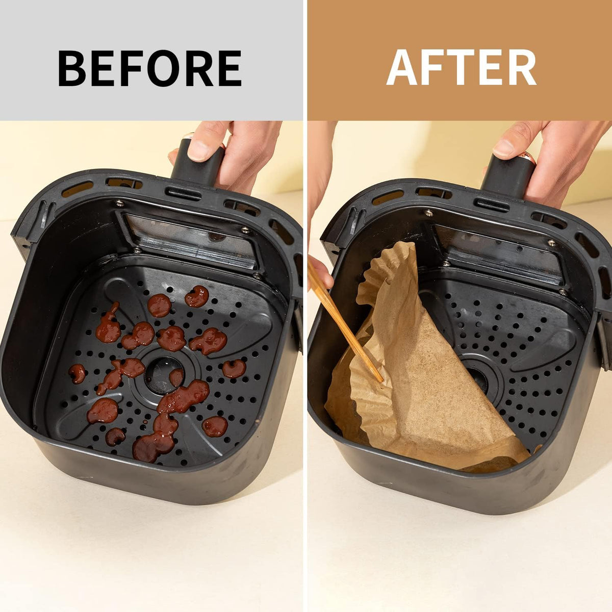Aldaskad 100PCS Air Fryer Parchment Liners Ninja DZ201
