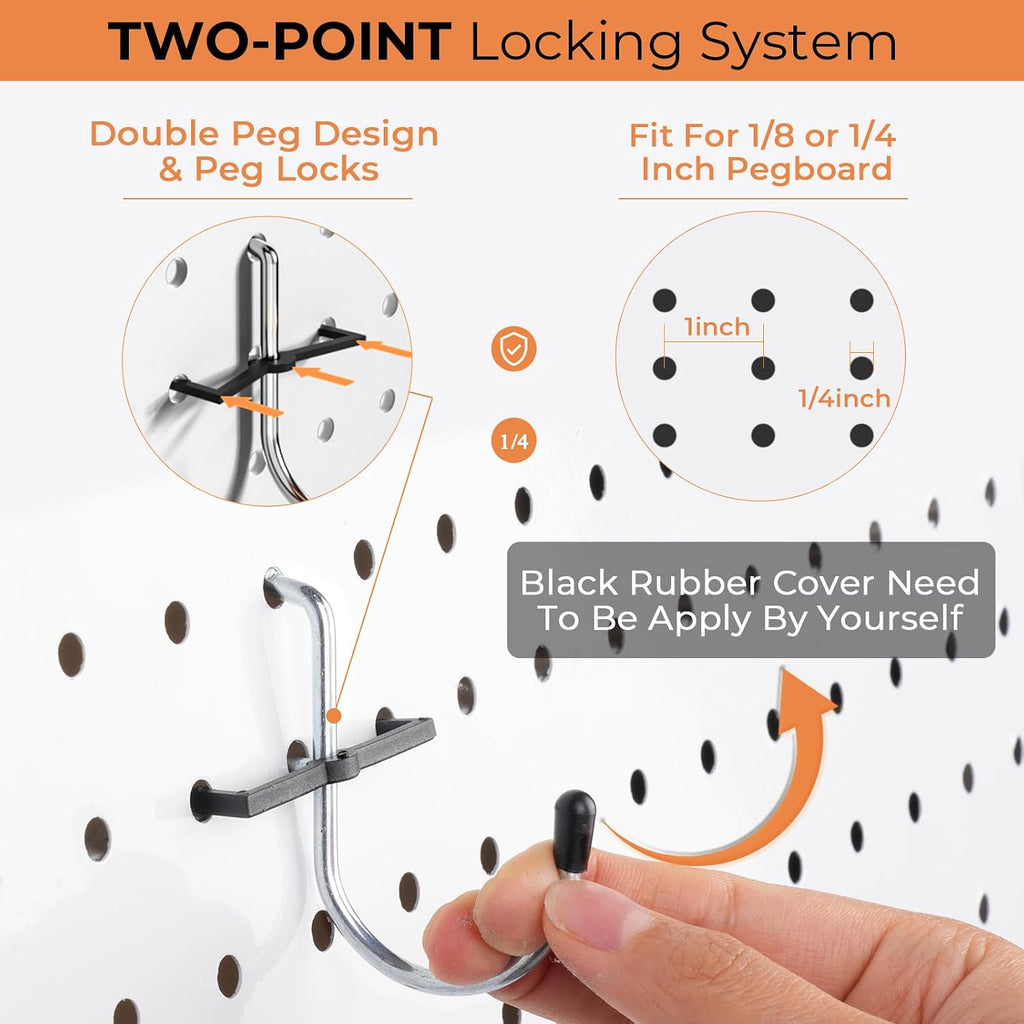 ALDASKAD 120-Piece Pegboard Hooks & Bins Organizer Accessory Kit