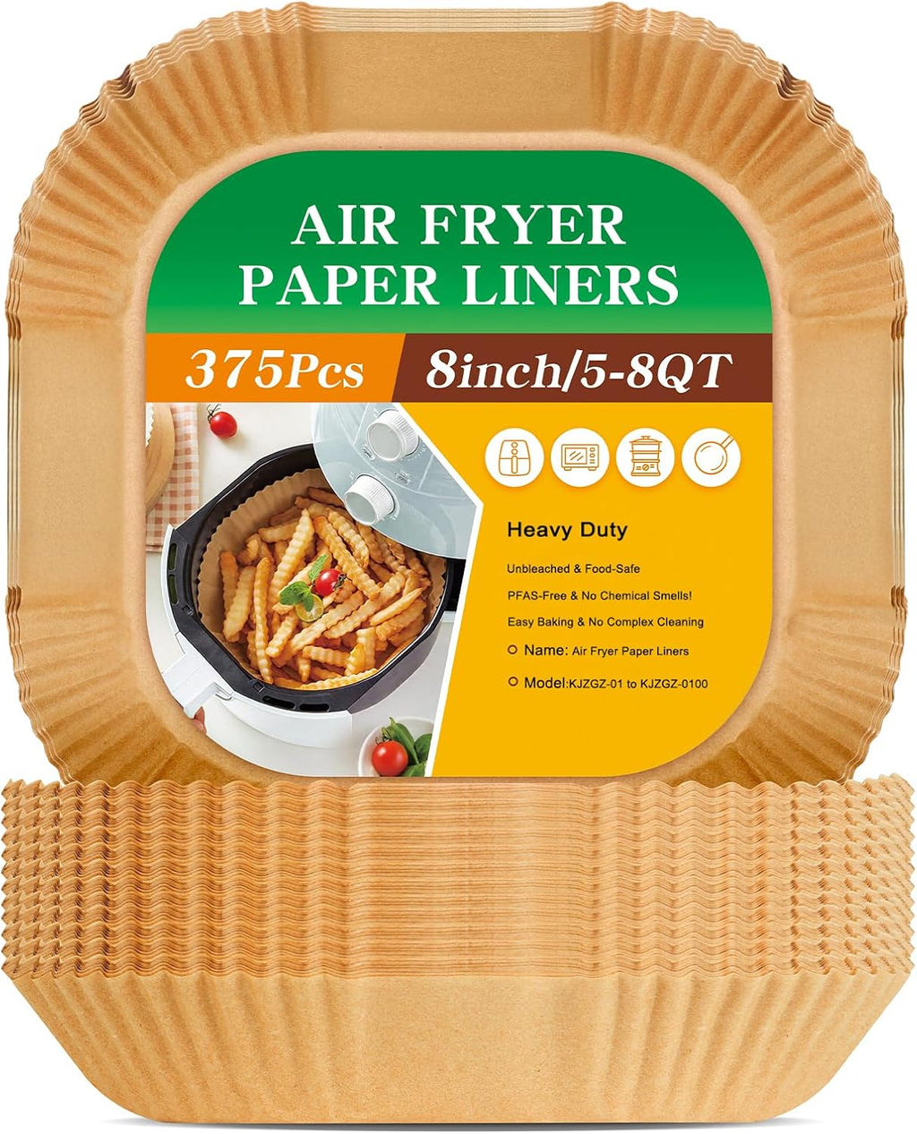 Aldaskad Non-Stick Air Fryer Disposable Paper Liners