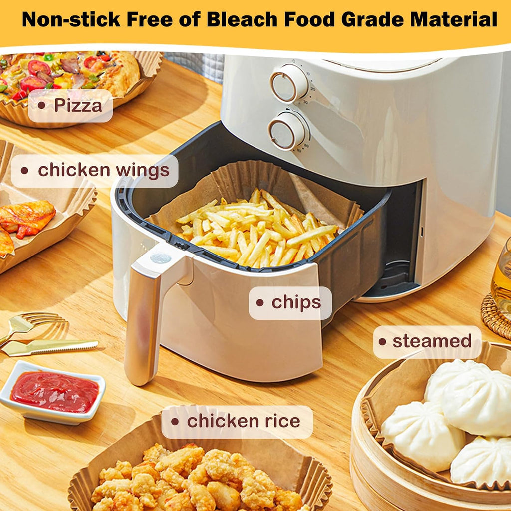 Aldaskad Non-Stick Air Fryer Disposable Paper Liners