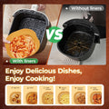 Aldaskad 420Pcs Air Fryer Liners 8 Inch Square Disposable Parchment