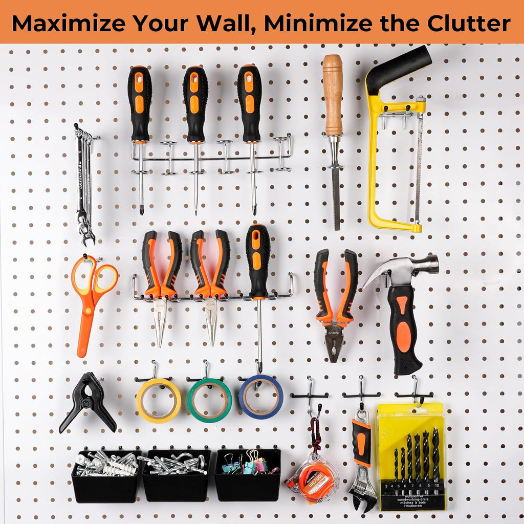 ALDASKAD 120-Piece Pegboard Hooks & Bins Organizer Accessory Kit