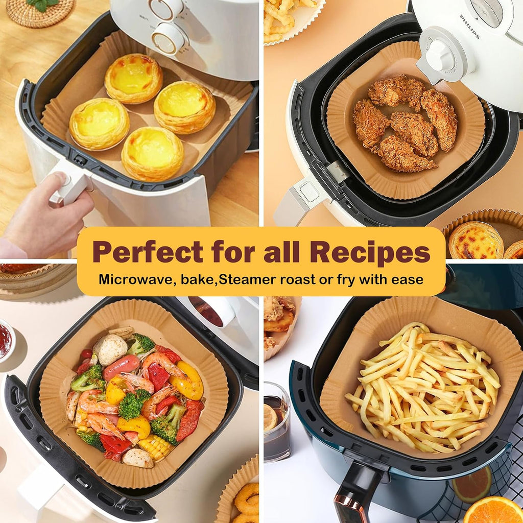 Aldaskad Non-Stick Air Fryer Disposable Paper Liners