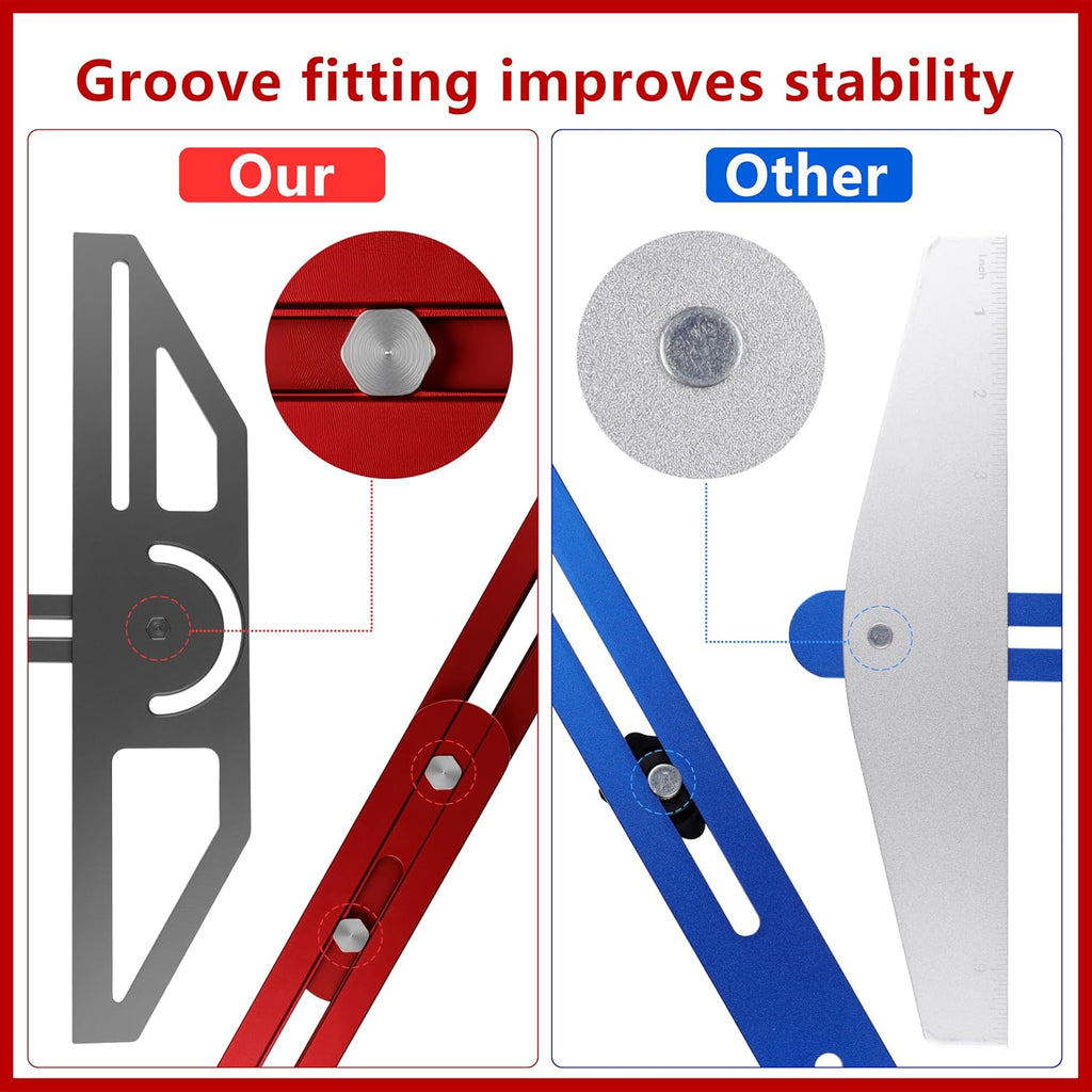 ALDASKAD Stair Tread Template Tool with Adaptive Groove Technology