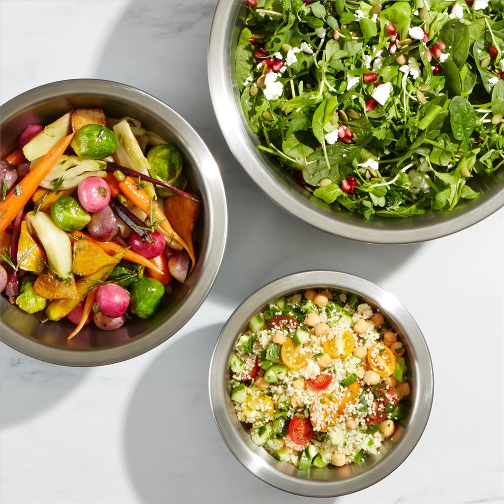Aldaskad 3-Piece Stainless Steel Mixing Bowls Set