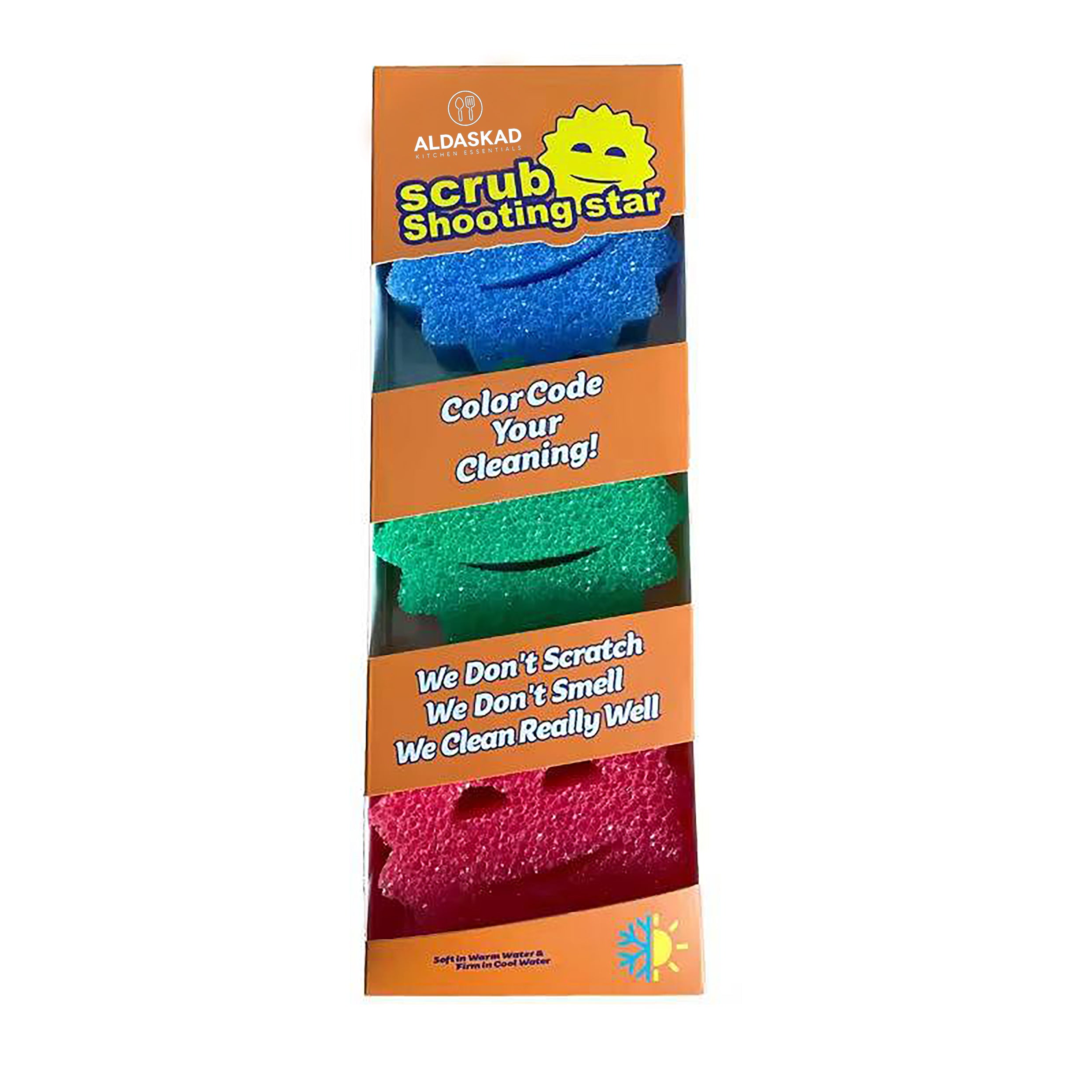 Aldaskad Shooting Star Non-Scratch Scrub Sponge