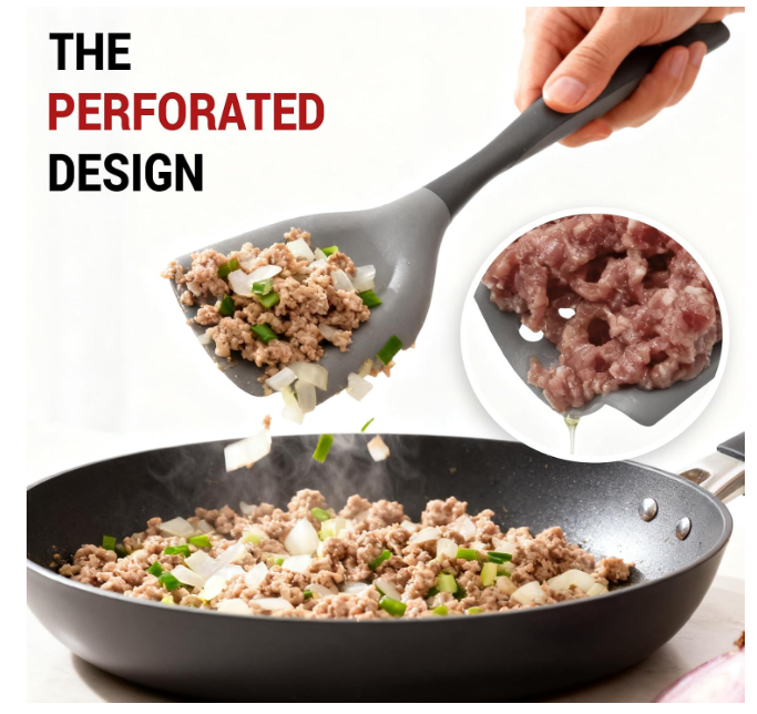 Aldaskad Premium Heat-Resistant Meat Chopper and Ground Beef Smasher for Non-Stick Cookware