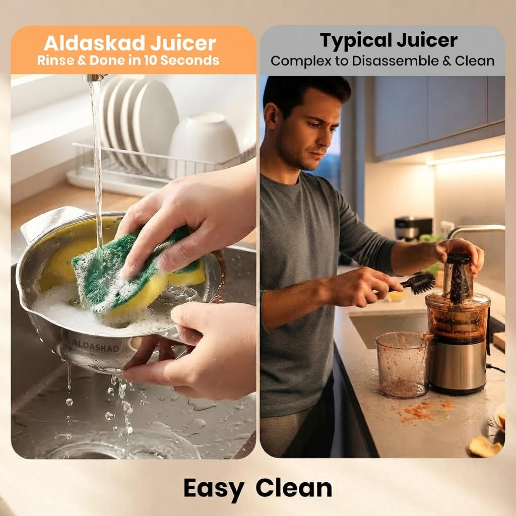 Aldaskad 316L Stainless Steel Lemon Squeezer Manual Citrus Juicer Press