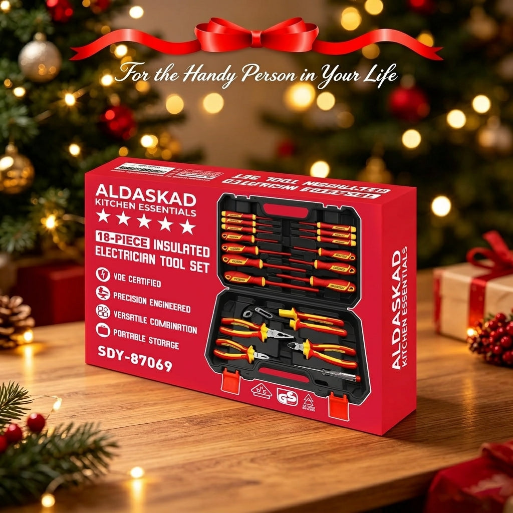 ALDASKAD 18-Piece VDE 1000V Insulated Electrician Tool Set