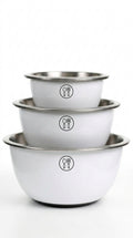 Aldaskad 3-Piece Stainless Steel Mixing Bowls Set