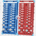 ALDASKAD 70-Size Nut & Bolt Thread Checker with Magnetic Base & Drill Bit Gauge