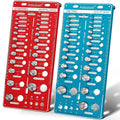 ALDASKAD 68-Size Nut & Bolt Thread Checker & Drill Bit Gauge Board