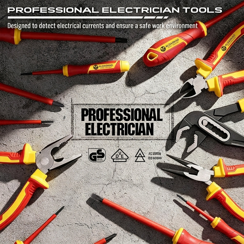 ALDASKAD 18-Piece VDE 1000V Insulated Electrician Tool Set