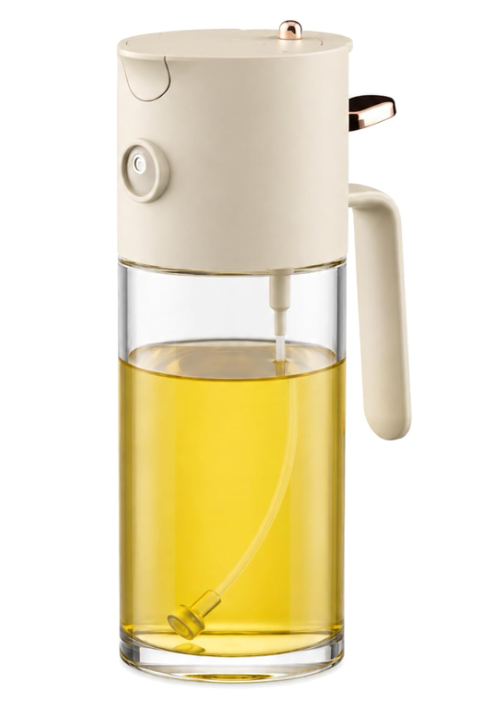 Aldaskad Glass Olive Oil Sprayer and Dispenser Bottle for Cooking and Air Fryer