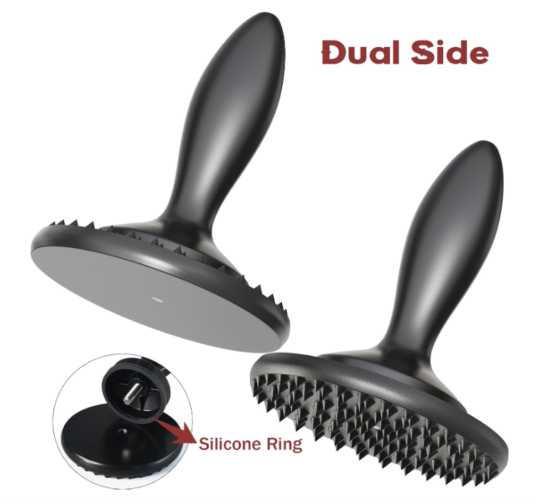 Aldaskad Heavy-Duty Dual-Sided Meat Tenderizer Mallet and Steak Pounder with Ergonomic Grip