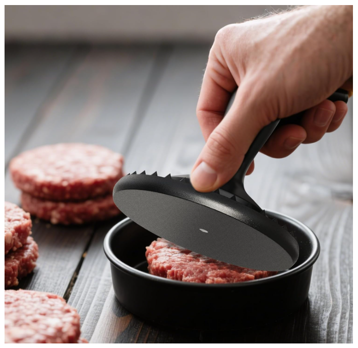 Aldaskad Heavy-Duty Dual-Sided Meat Tenderizer Mallet and Steak Pounder with Ergonomic Grip